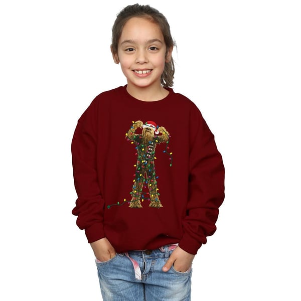 Star Wars Girls Chewbacca Christmas Lights Sweatshirt