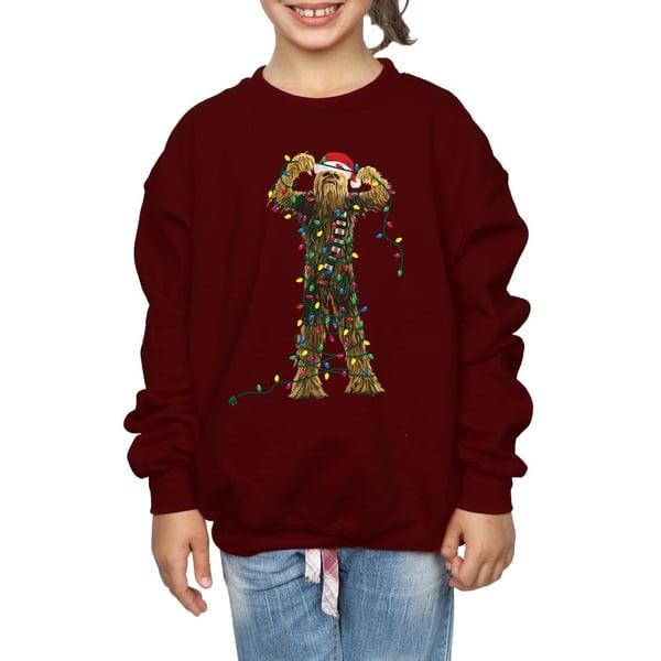 Star Wars Girls Chewbacca Christmas Lights Sweatshirt