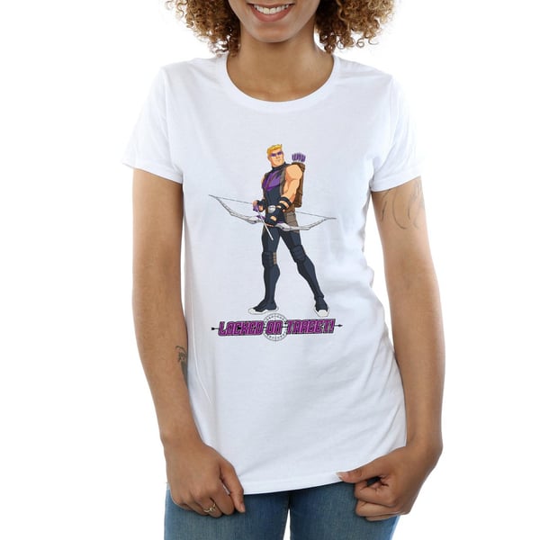 Marvel Womens/Ladies Hawkeye Locked On Target Cotton T-Shirt