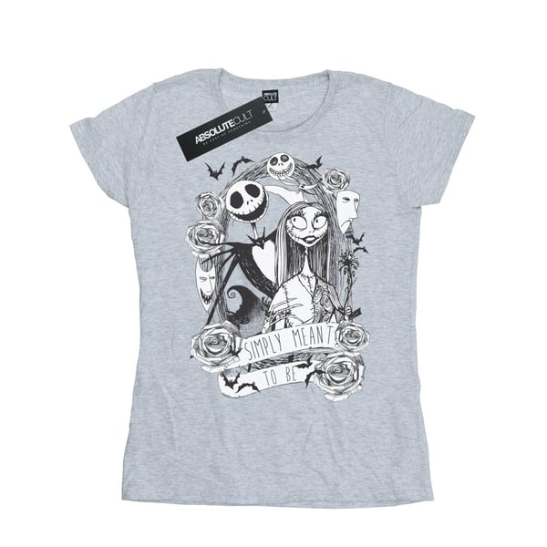 Disney Womens/Ladies Nightmare Before Christmas Simply Meant To Be Cotton T-Shirt