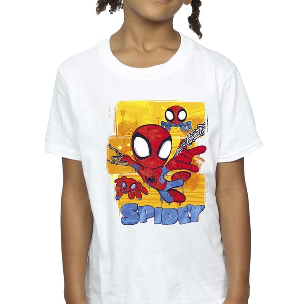 Marvel Girls Spidey And His Amazing Friends Flying Cotton T-Shirt