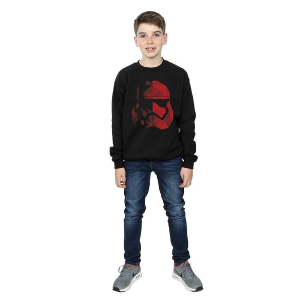 Star Wars Boys The Last Jedi Stormtrooper Red Cubist Helmet Sweatshirt