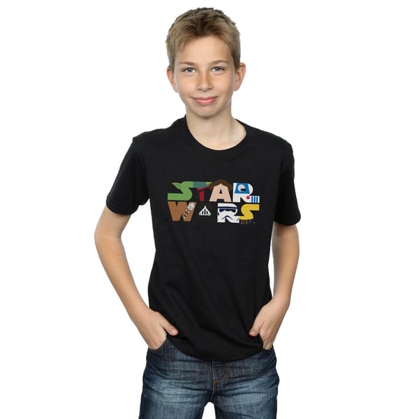 Star Wars Boys Character Logo T-Shirt