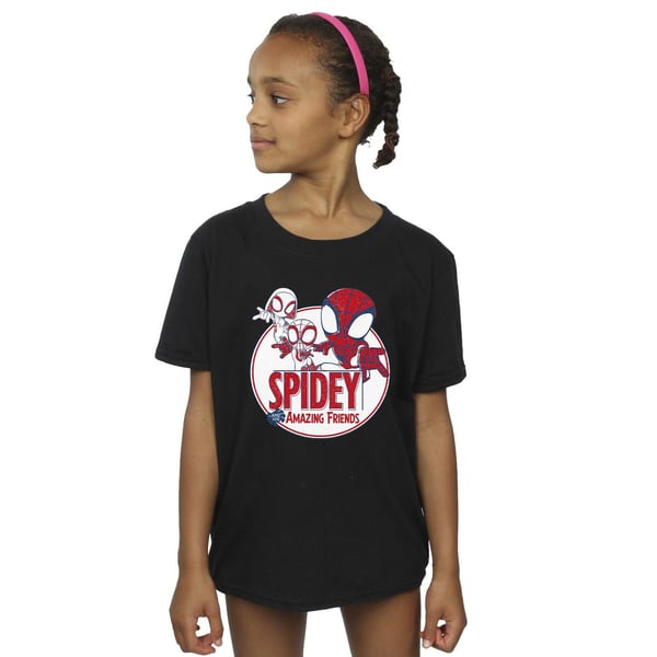 Marvel Girls Spidey And His Amazing Friends Circle Cotton T-Shirt