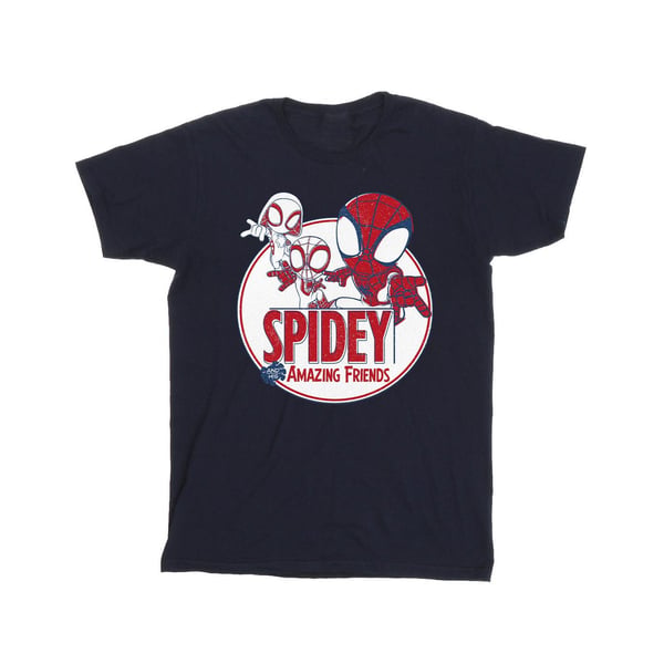 Marvel Girls Spidey And His Amazing Friends Circle Cotton T-Shirt
