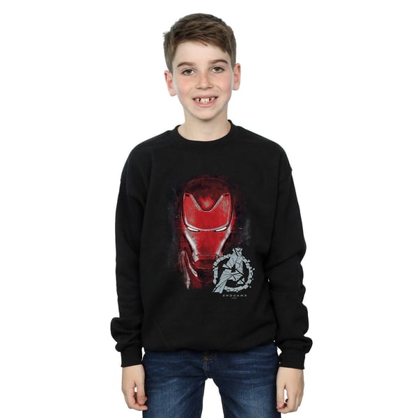 Marvel Boys Avengers Endgame Iron Man Brushed Sweatshirt