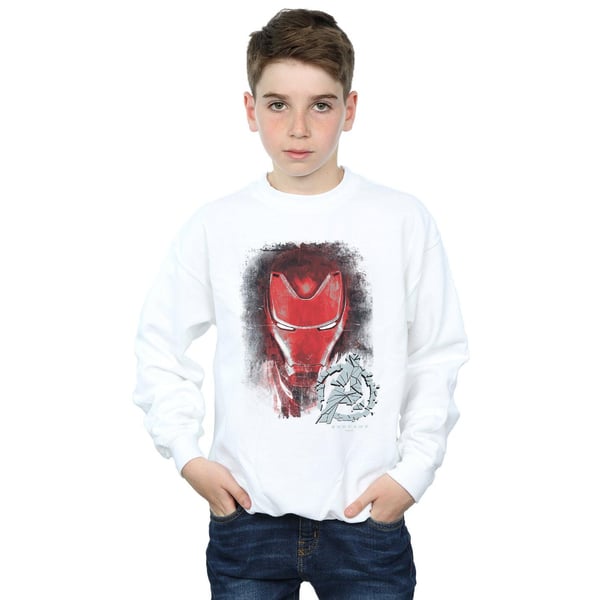 Marvel Boys Avengers Endgame Iron Man Brushed Sweatshirt