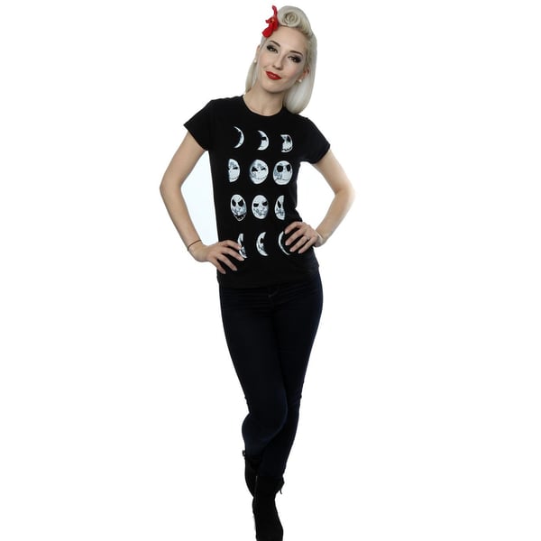 Disney Womens/Ladies Nightmare Before Christmas Jack Moon Cotton T-Shirt
