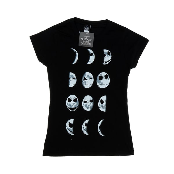 Disney Womens/Ladies Nightmare Before Christmas Jack Moon Cotton T-Shirt
