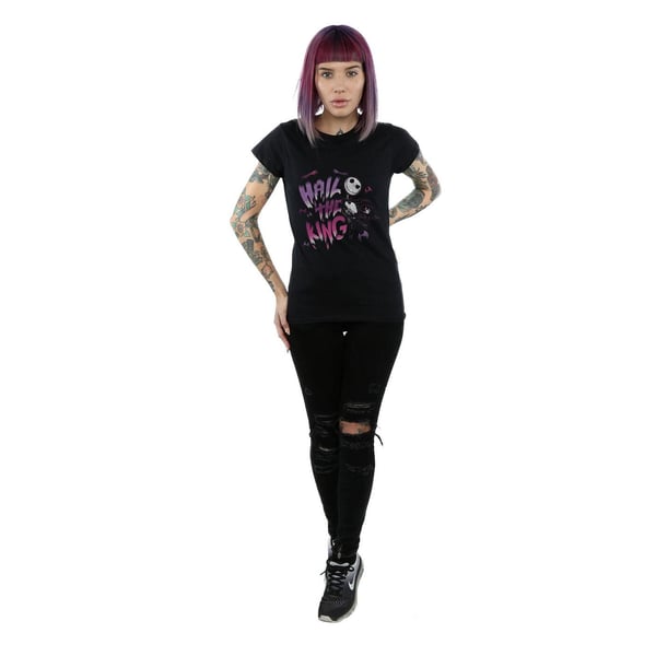 Disney Womens/Ladies Nightmare Before Christmas Hail The King Cotton T-Shirt