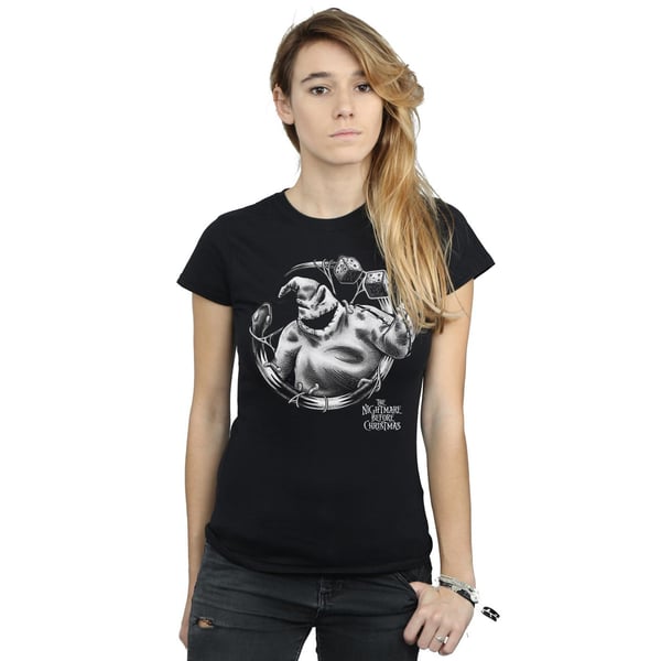 Disney Womens/Ladies Nightmare Before Christmas Ooogie Boogie Mono Cotton T-Shirt