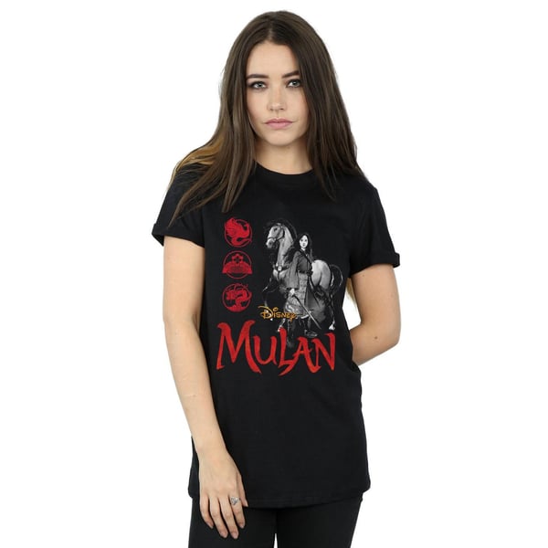 Disney Womens/Ladies Mulan Movie Horse Pose Cotton Boyfriend T-Shirt