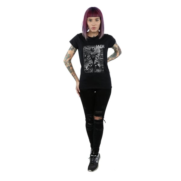 Disney Womens/Ladies Nightmare Before Christmas Skellington Cotton T-Shirt