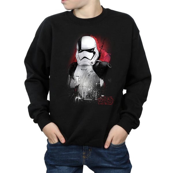 Star Wars Boys The Last Jedi Stormtrooper Brushed Sweatshirt