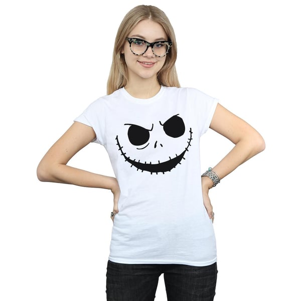 Disney Womens/Ladies Nightmare Before Christmas Jack´s Face Bold Cotton T-Shirt