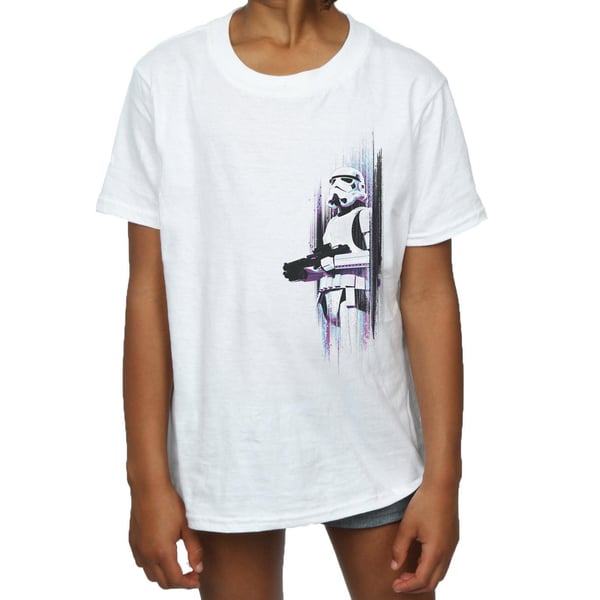 Star Wars Girls Rogue One Stormtrooper Brushed Cotton T-Shirt
