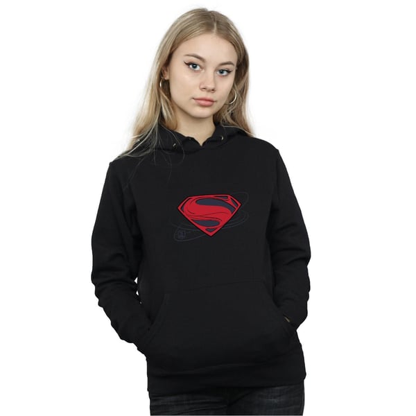 DC Comics Womens/Ladies Justice League Movie Superman Logo Hoodie