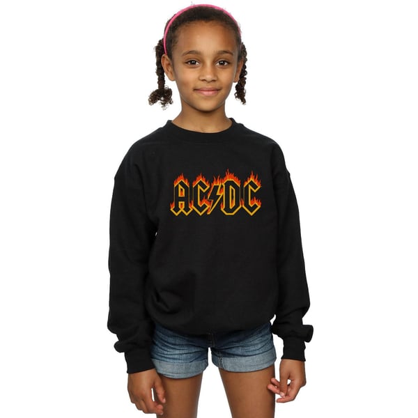 AC/DC Girls Flames Logo Sweatshirt