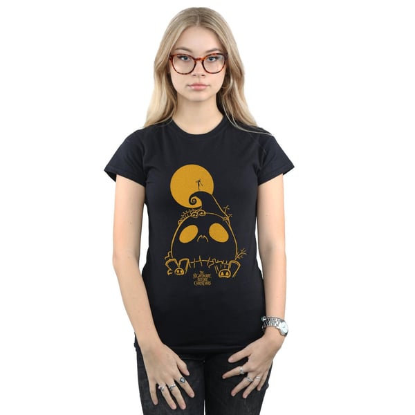 Disney Womens/Ladies Nightmare Before Christmas Jack Skellington Cemetary Cotton T-Shirt