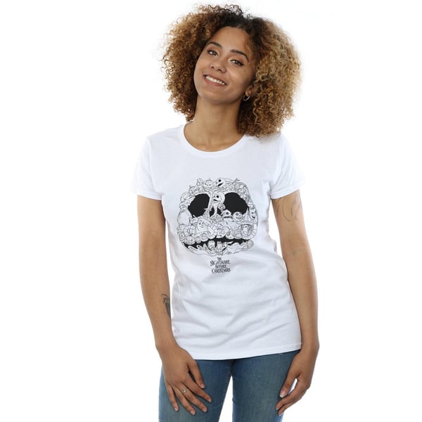 Disney Womens/Ladies Nightmare Before Christmas Jack Skellington Jack-O-Lanterns Cotton T-Shirt