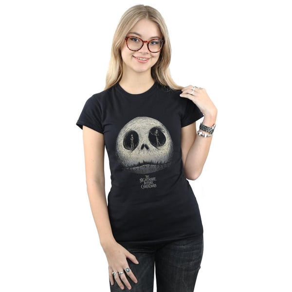 Disney Womens/Ladies Nightmare Before Christmas Jack´s Eyes Cotton T-Shirt