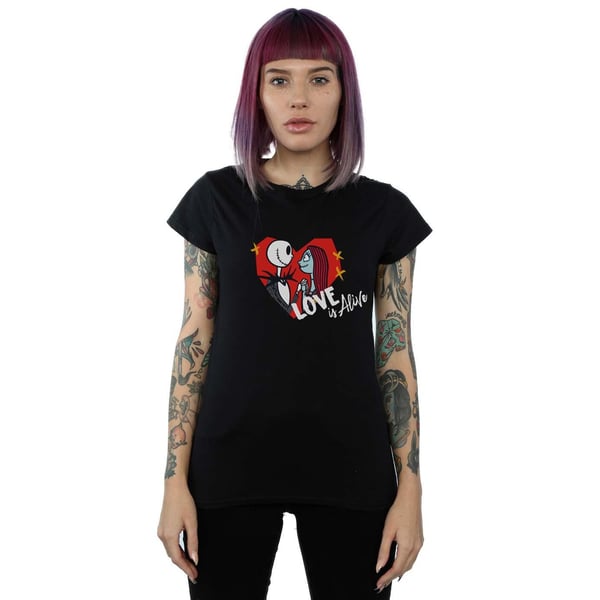 Disney Womens/Ladies The Nightmare Before Christmas Love Is Alive Cotton T-Shirt