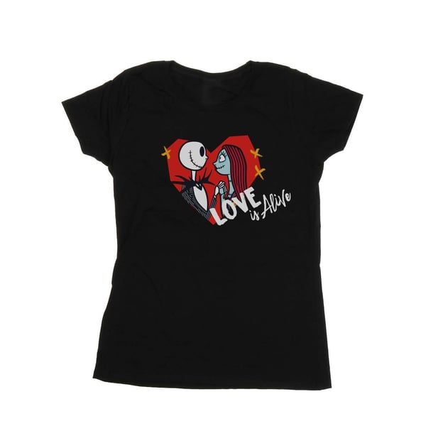 Disney Naiset/Neidit The Nightmare Before Christmas Love Is Alive Puuvillainen T-paita