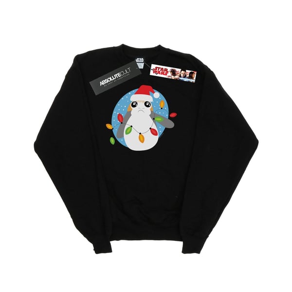 Star Wars Boys The Last Jedi Porg Christmas Lights Sweatshirt