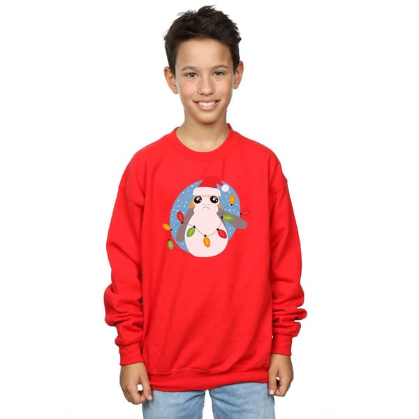 Star Wars Boys The Last Jedi Porg Christmas Lights Sweatshirt