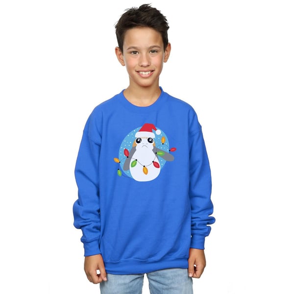 Star Wars Boys The Last Jedi Porg Christmas Lights Sweatshirt