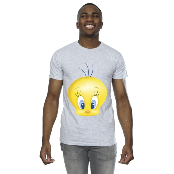 Looney Tunes Mens Tweety Face T-Shirt