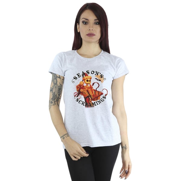 Disney Womens/Ladies The Nightmare Before Christmas Seasons Screamings Cotton T-Shirt