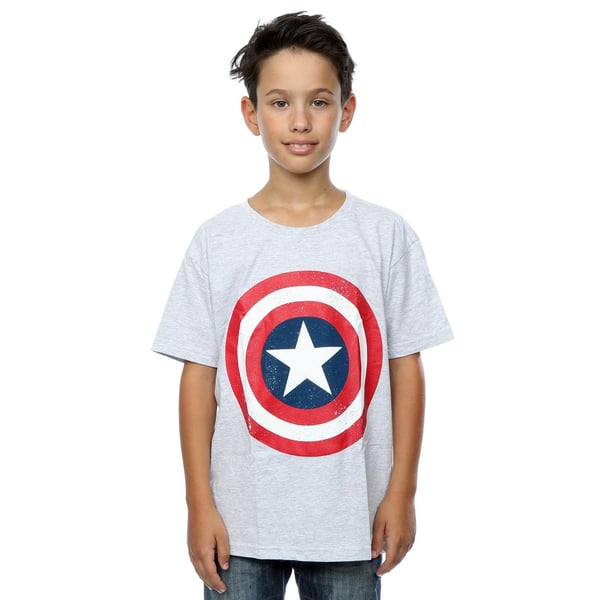 Captain America Boys Distressed Shield T-Shirt