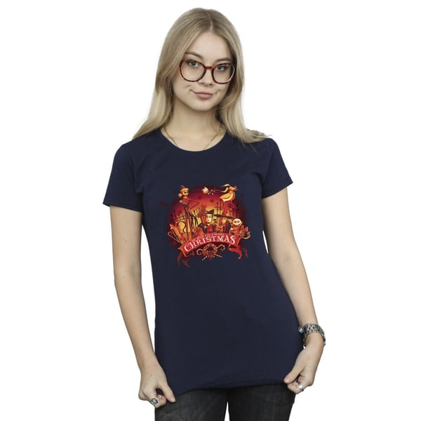 Disney Womens/Ladies The Nightmare Before Christmas Scary Christmas Cotton T-Shirt