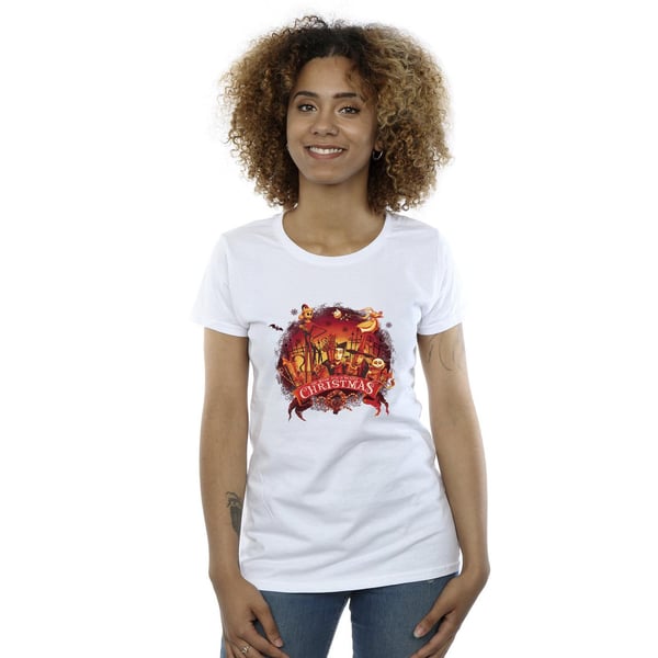 Disney Womens/Ladies The Nightmare Before Christmas Scary Christmas Cotton T-Shirt