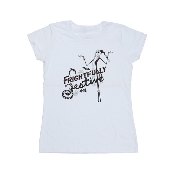 Disney Womens/Ladies The Nightmare Before Christmas Frightfully Festive Cotton T-Shirt