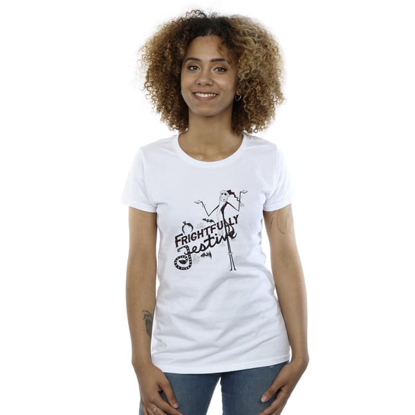 Disney Womens/Ladies The Nightmare Before Christmas Frightfully Festive Cotton T-Shirt
