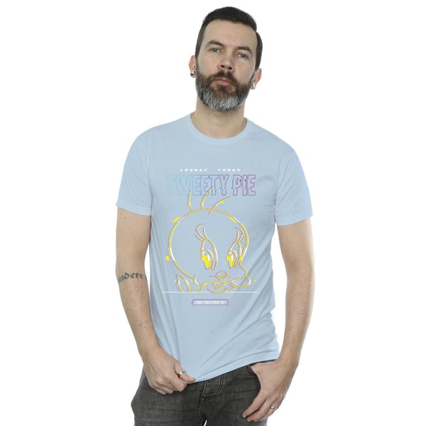 Looney Tunes Mens Tweety Glitch T-Shirt