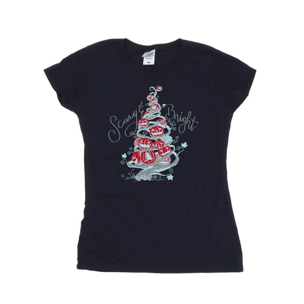 Disney Womens/Ladies The Nightmare Before Christmas Scary & Bright Cotton T-Shirt