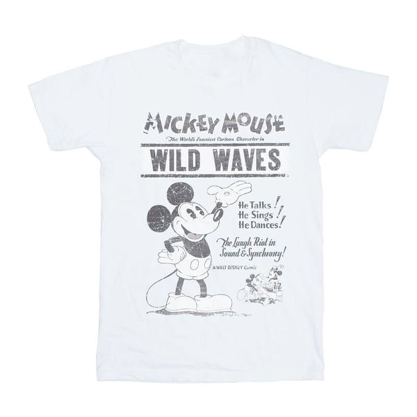 Disney naisten/naisten Mikki Hiiri Making Waves puuvillainen Boyfriend T-paita