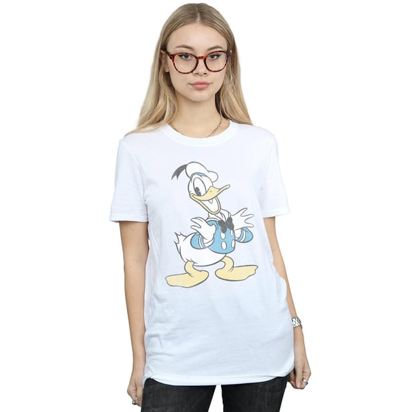 Disney Womens/Ladies Donald Duck Posing Cotton Boyfriend T-Shirt