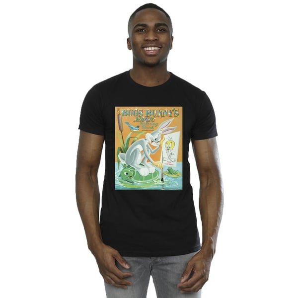 Looney Tunes Mens Bugs Bunny Colouring Book T-Shirt