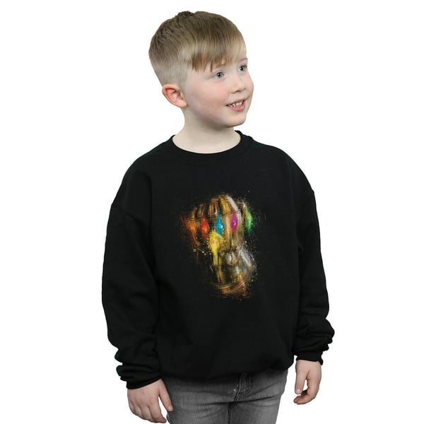 Marvel Boys Avengers Endgame Infinity Gauntlet Splatter Sweatshirt