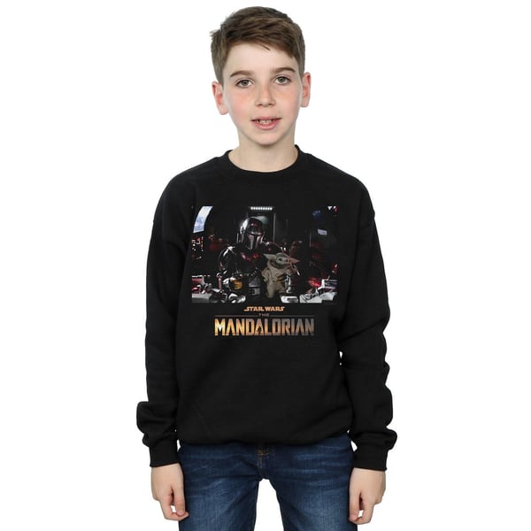 Star Wars Boys The Mandalorian Child On Board Sweatshirt