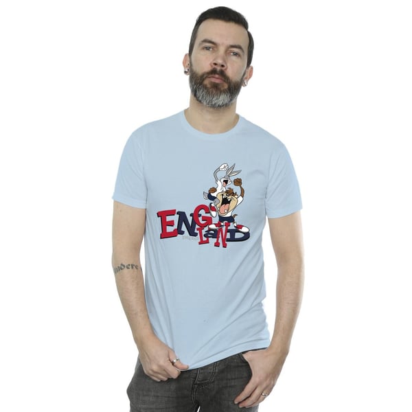 Looney Tunes Mens Bugs & Taz England T-Shirt