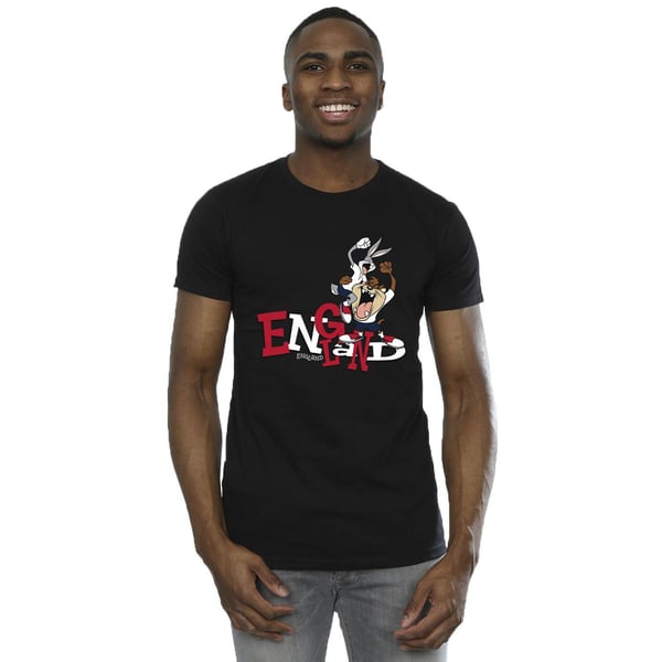 Looney Tunes Mens Bugs & Taz England T-Shirt