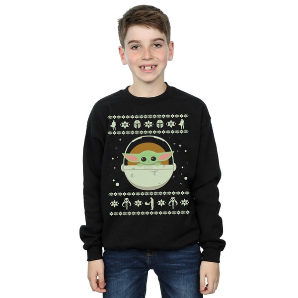Star Wars Boys The Mandalorian The Child Christmas Sweatshirt