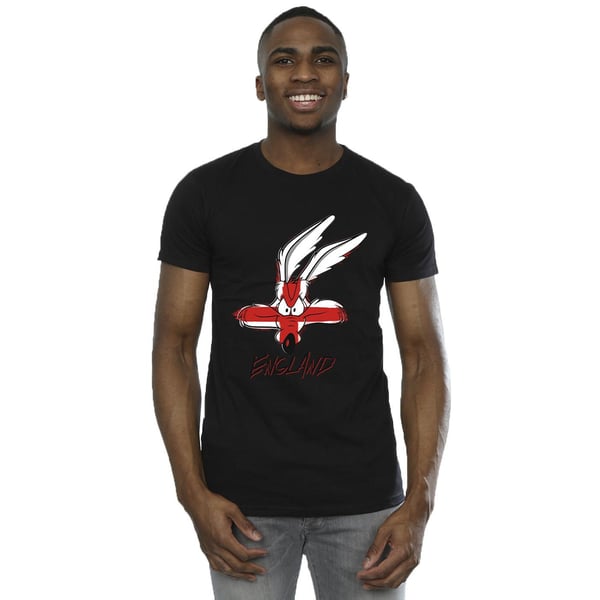 Looney Tunes Mens Coyote England Face T-Shirt