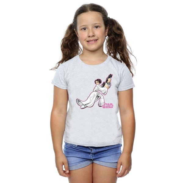 Star Wars Girls Princess Leia Character Cotton T-Shirt