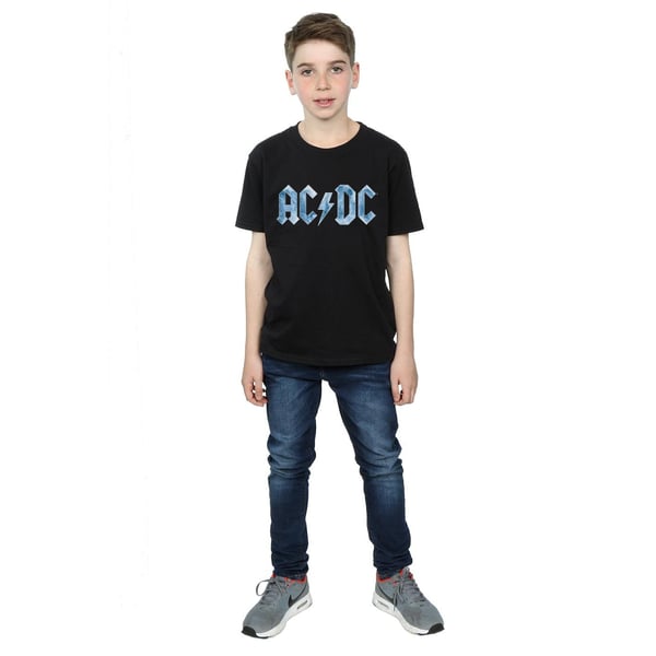 AC/DC Boys Blue Ice Logo T-Shirt